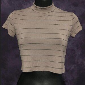 F21 Mock Neck Crop Top